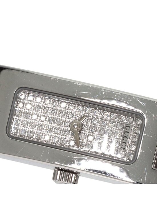 Gucci Square Face Dial Diamond Watch SS main image 4